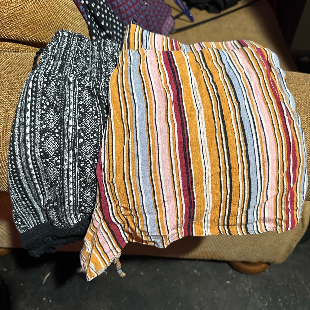 Rue21 Multicolor Striped Rayon Fabric